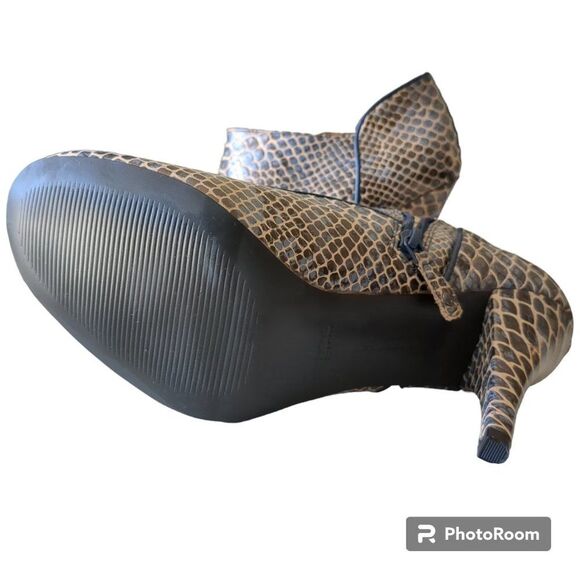 ROCKPORT Womens Boots Presia Snakeskin Booties Shooties Comfort Heels Size 8 - Picture 7 of 11